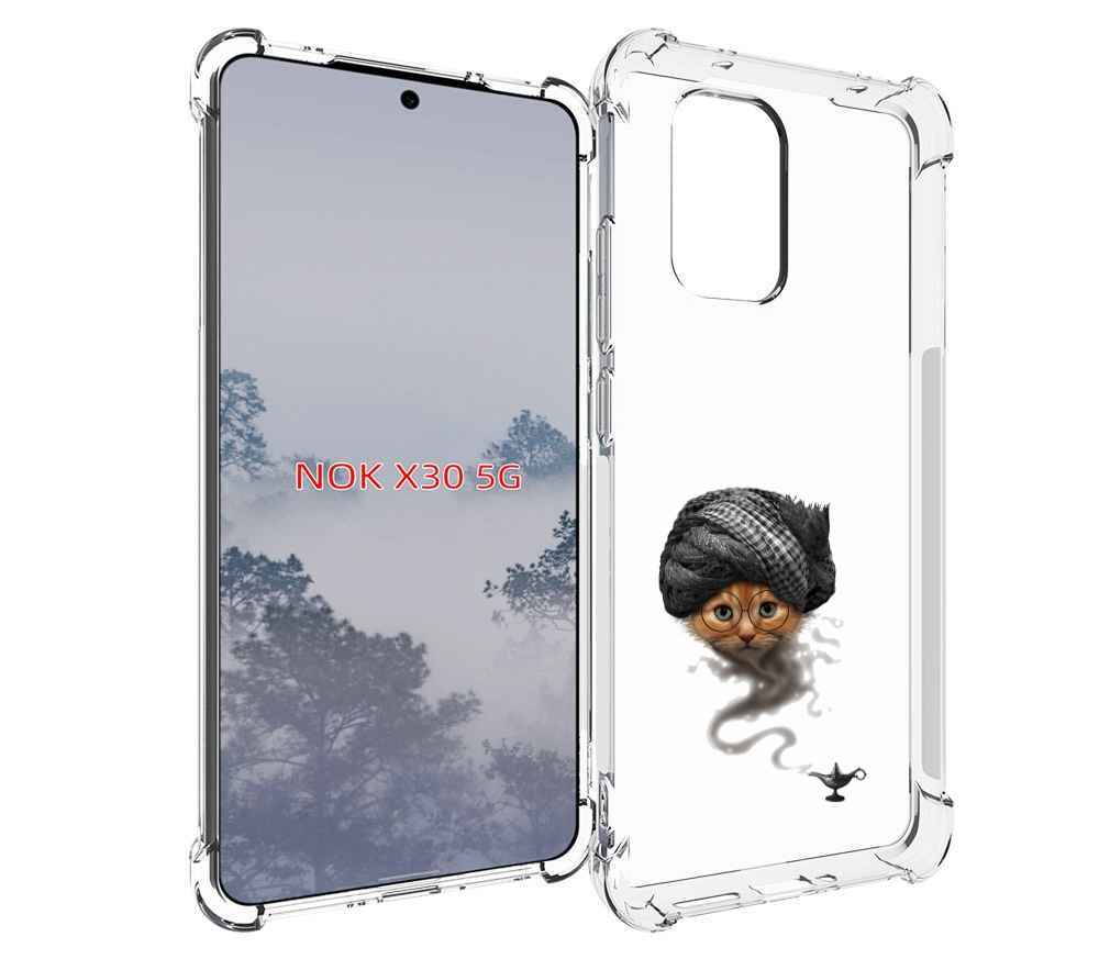 

Чехол MyPads кот джин для Nokia X30 5G, Tocco