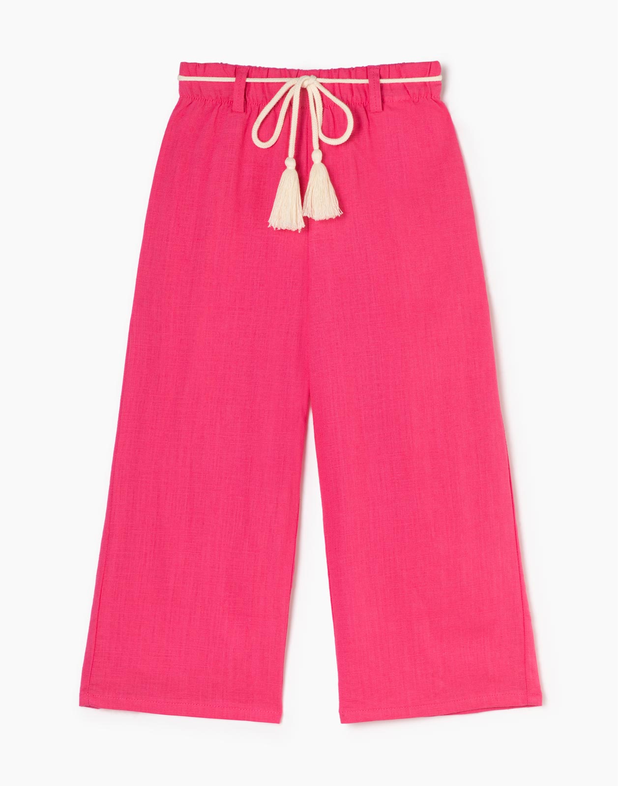

Малиновые брюки Wide leg с поясом для девочки р.86, Розовый, GPT009003