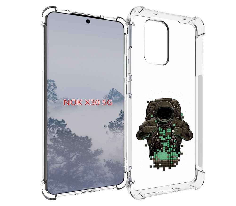 

Чехол MyPads космонавт с пикселями для Nokia X30 5G, Tocco