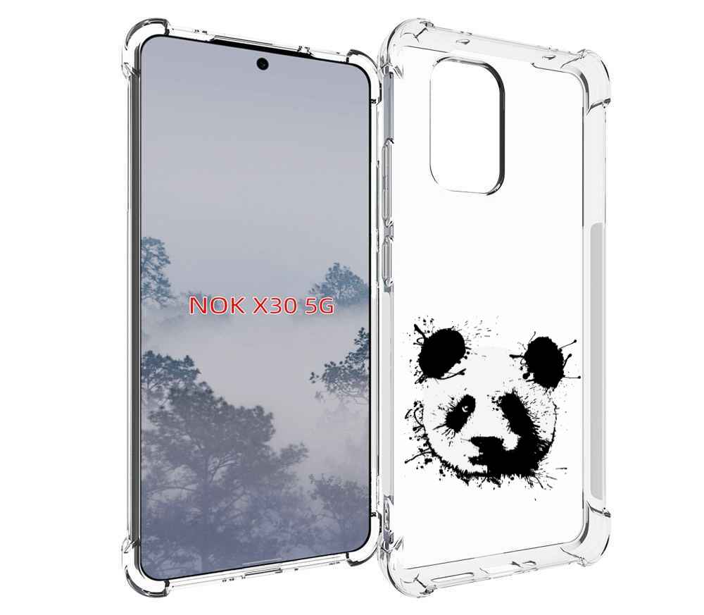 

Чехол MyPads клякса-панда для Nokia X30 5G, Tocco