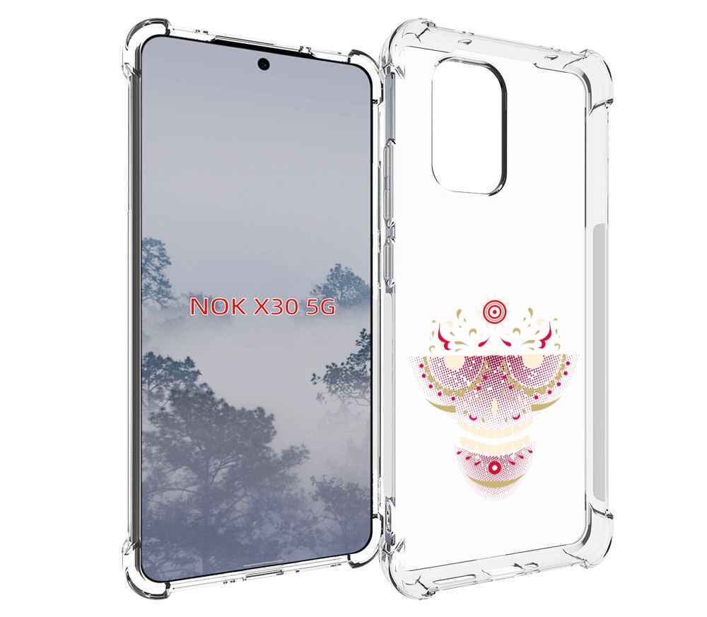

Чехол MyPads карнавальный скелет абстракция для Nokia X30 5G, Tocco