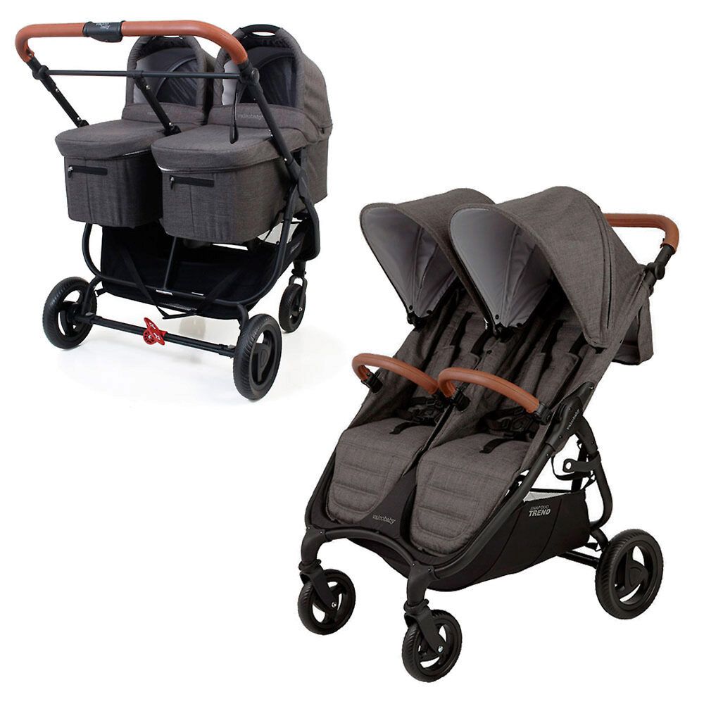 Коляска для 2 в 1 для двойни Valco Baby Snap Duo Trend (Charcoal)