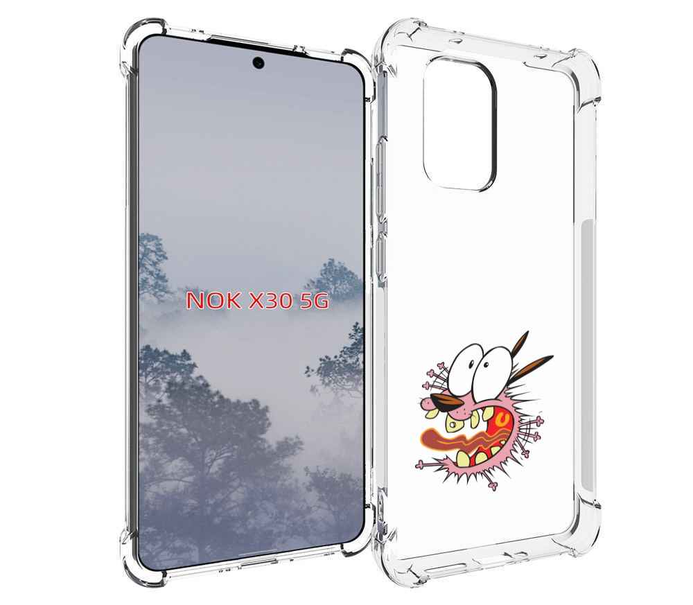 

Чехол MyPads испуганный бобик для Nokia X30 5G, Tocco