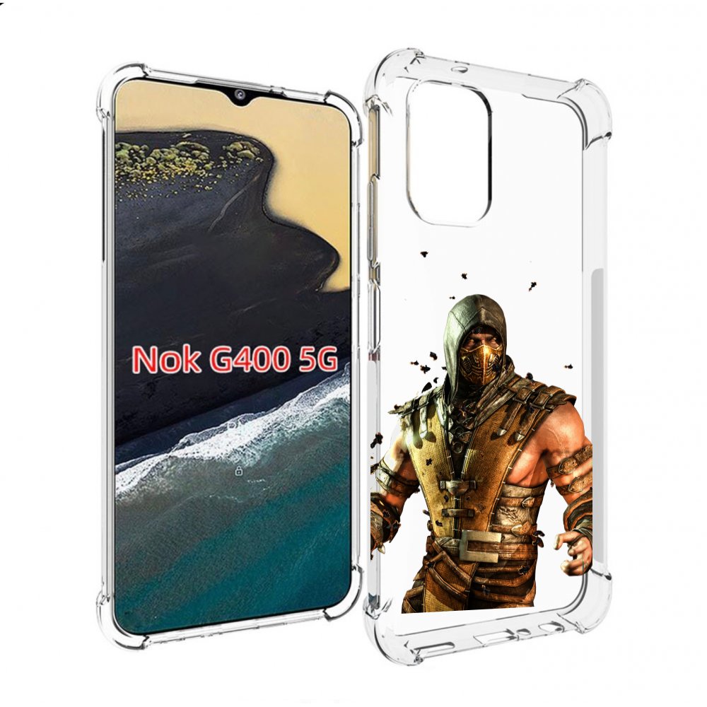 

Чехол MyPads Mortal Kombat scorpion для Nokia G400 5G, Прозрачный, Tocco