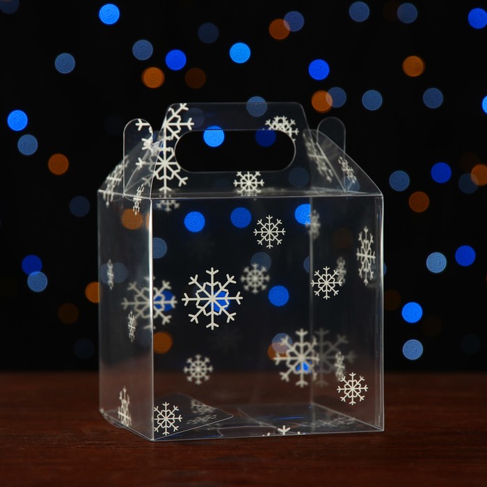 

Складная коробка из PVC 11 x 11 x 11 см Праздничное настроение 5 шт, Белый