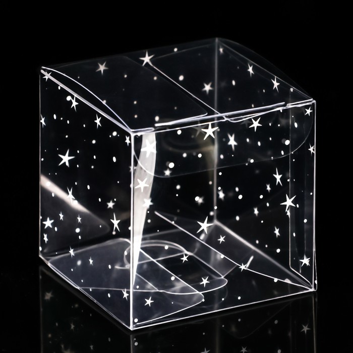 

Складная коробка из PVC Звёздный горошек, 5 x 5 x 5 см 5 шт., Натуральный