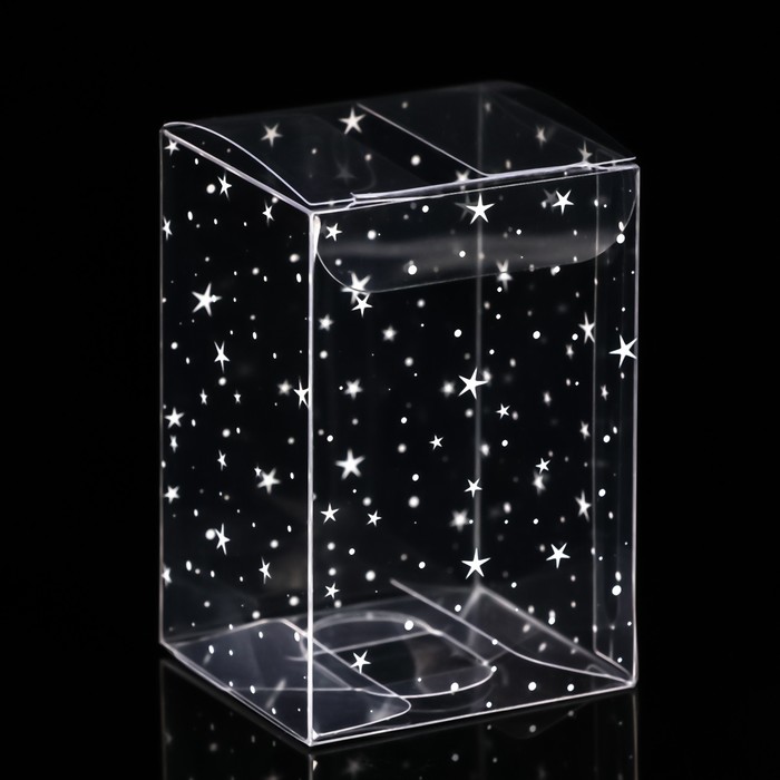 

Складная коробка из PVC Звёздный горошек, 4,5х5х7,5 см 5 шт., Натуральный