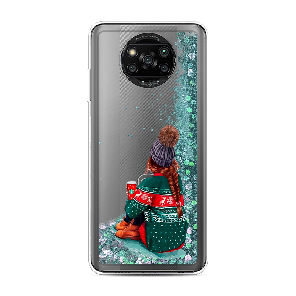 

Жидкий чехол с блестками "Winter dreams" на Xiaomi Poco X3 Pro, 310695-1