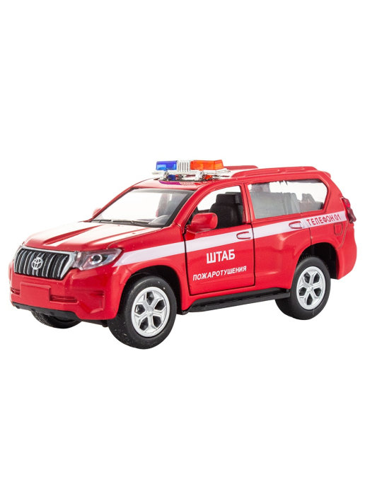 

Модель автомобиля KiddieDrive Toyota Prado. Пожарный, красный