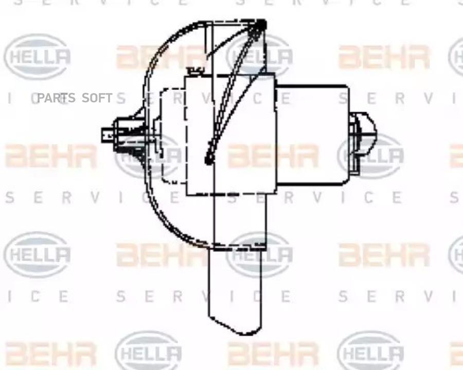 HELLA Вентилятор системы кондиционирования сал