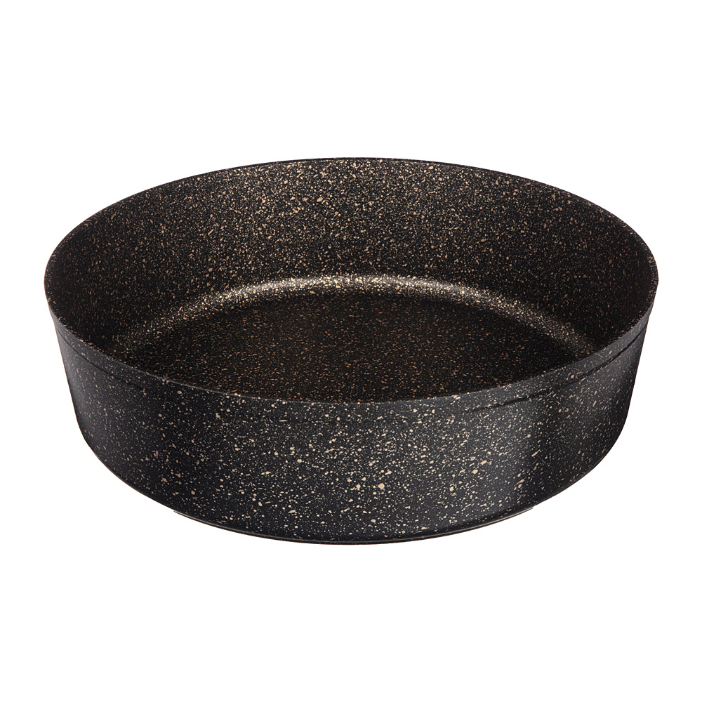 

Форма "Черное золото" круглая 28x8 см трехслойное покрытие granit, Agness 936-709, 936-709