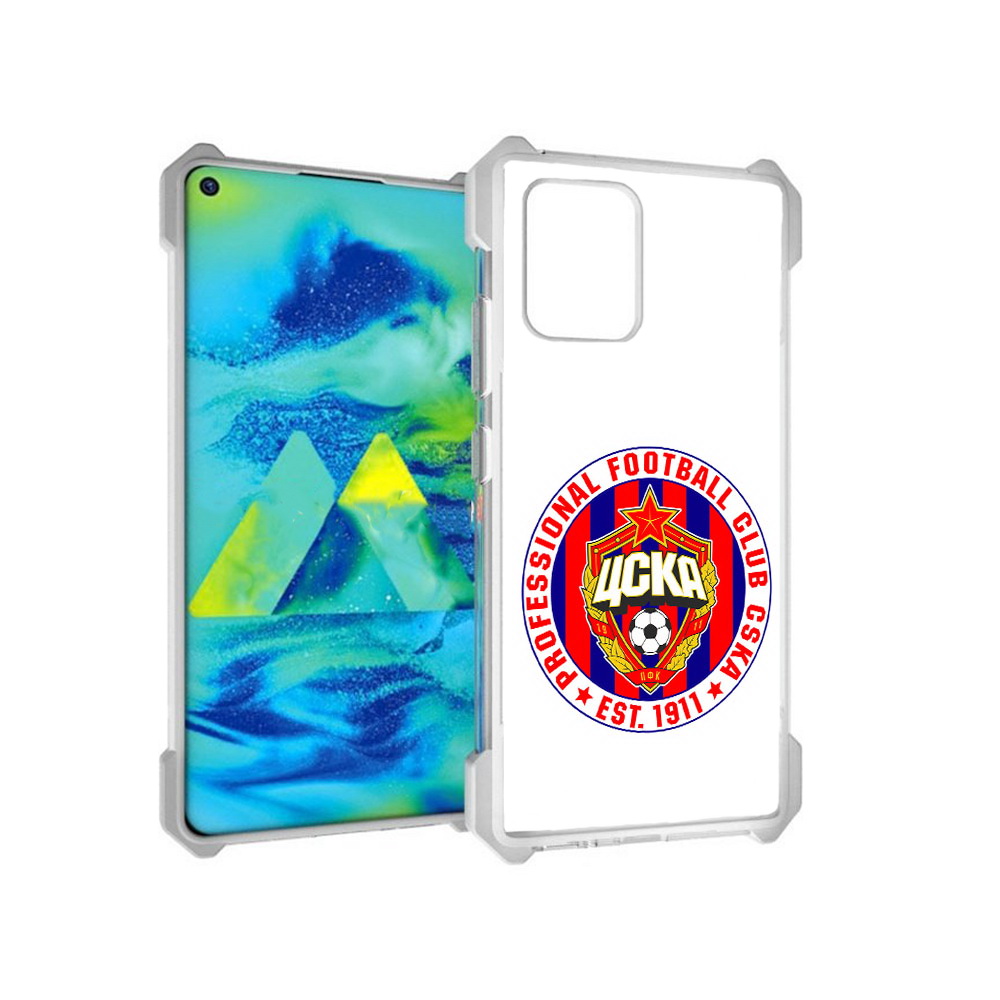 

Чехол MyPads Tocco для Samsung Galaxy S10 Lite ФК ЦСК логотип (PT143840.502.178), Прозрачный, Tocco