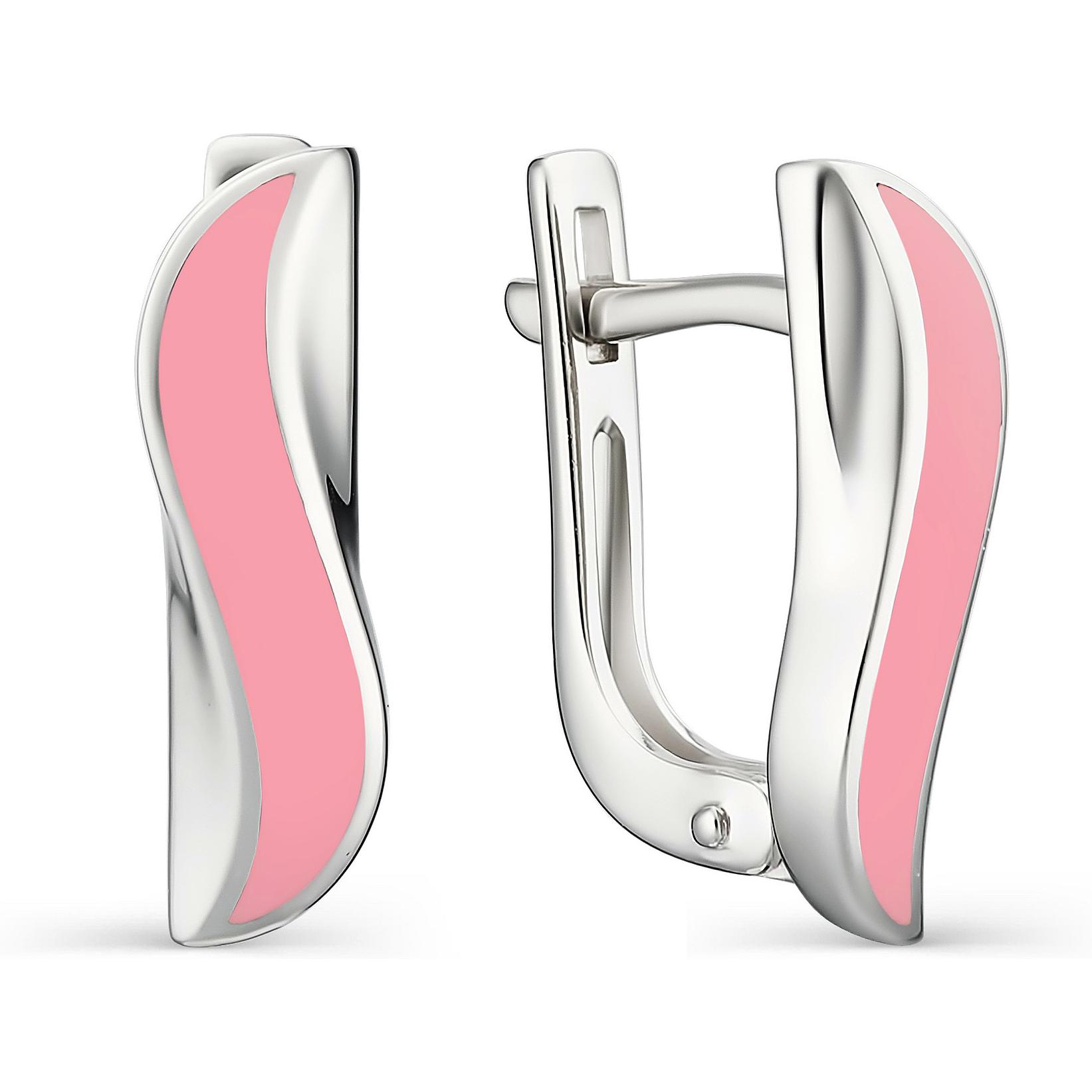 

Серьги женские из серебра АЛЬКОР 02-1098, эмаль, 02-1098