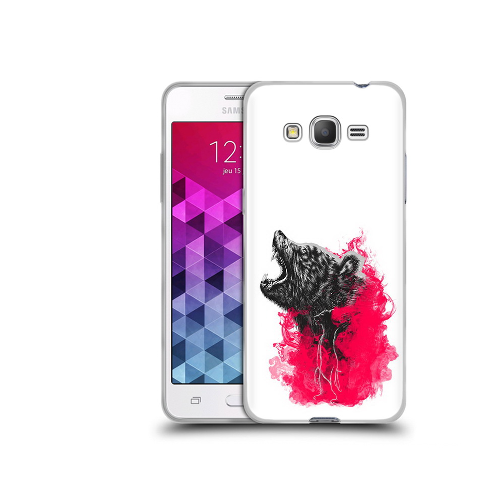 

Чехол MyPads Tocco для Samsung Galaxy Grand Prime медведь в дымке, Прозрачный, Tocco