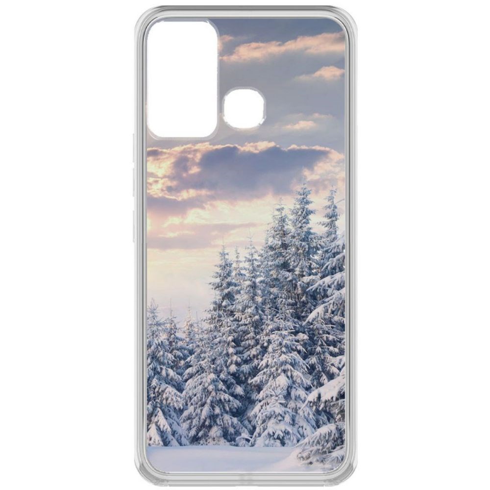Чехол-накладка Krutoff Clear Case Снежный пейзаж для Infinix Hot 12 Play