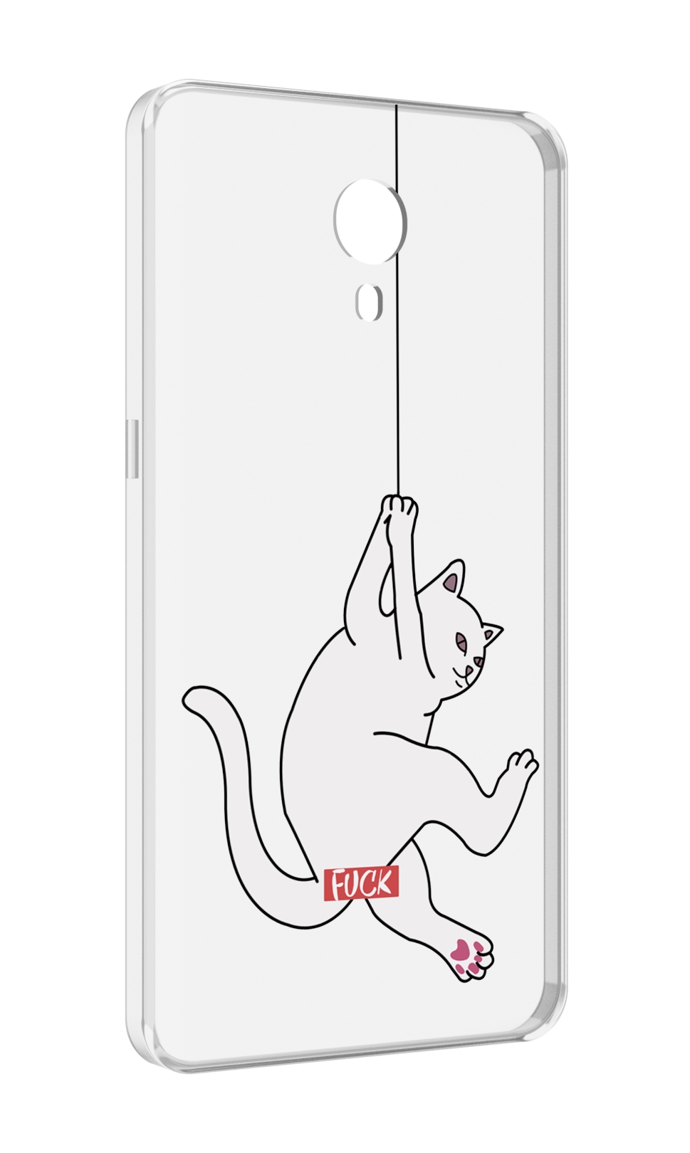 

Чехол MyPads котяра-на-веревке для Meizu M3 Note, Прозрачный, Tocco