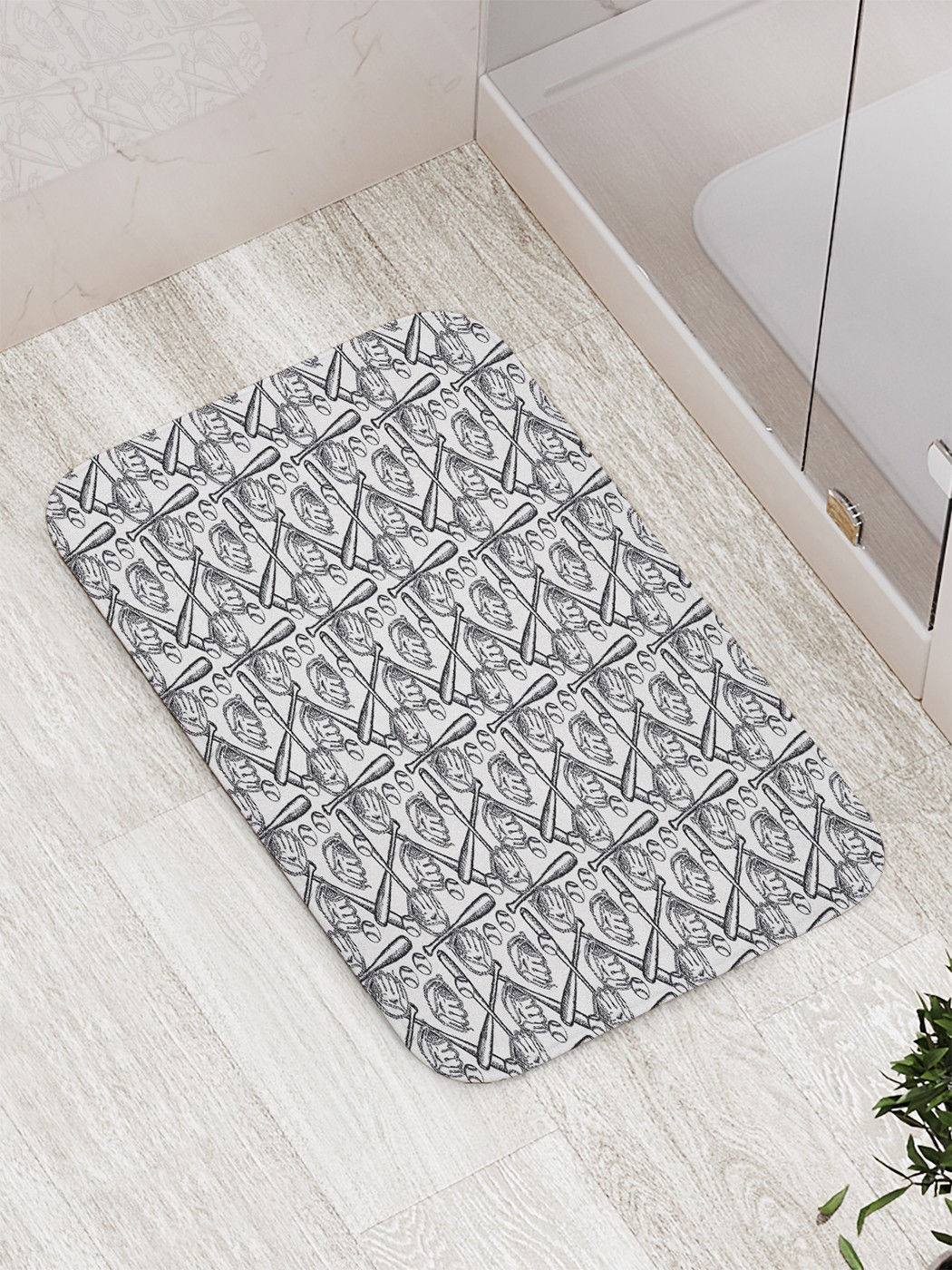 

bath_71636 Коврик противоскользящий для ванной, сауны, бассейна, 77х52 см