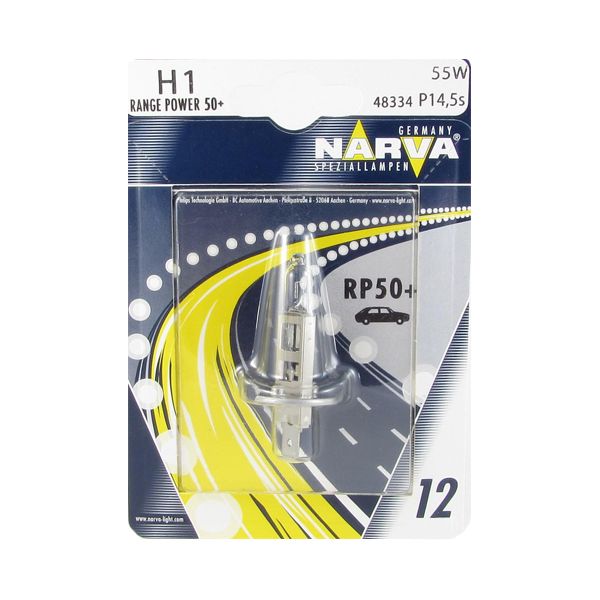 Лампа 12v H1 55w 50% Narva 1 Шт. Картон 48334 Narva 48334