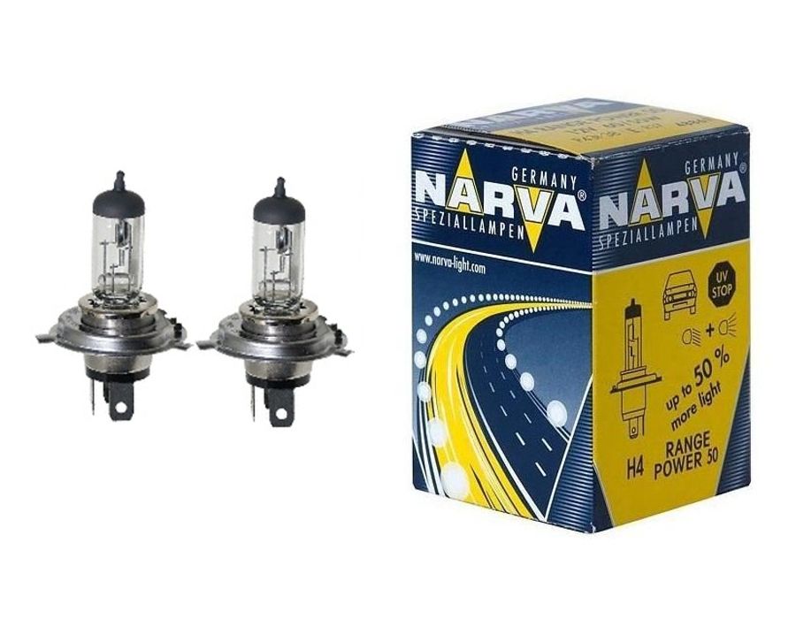 фото Лампа 12v h4 60/55w 50% narva range power 1 шт. картон 48861nvac1 narva 48861nvac1