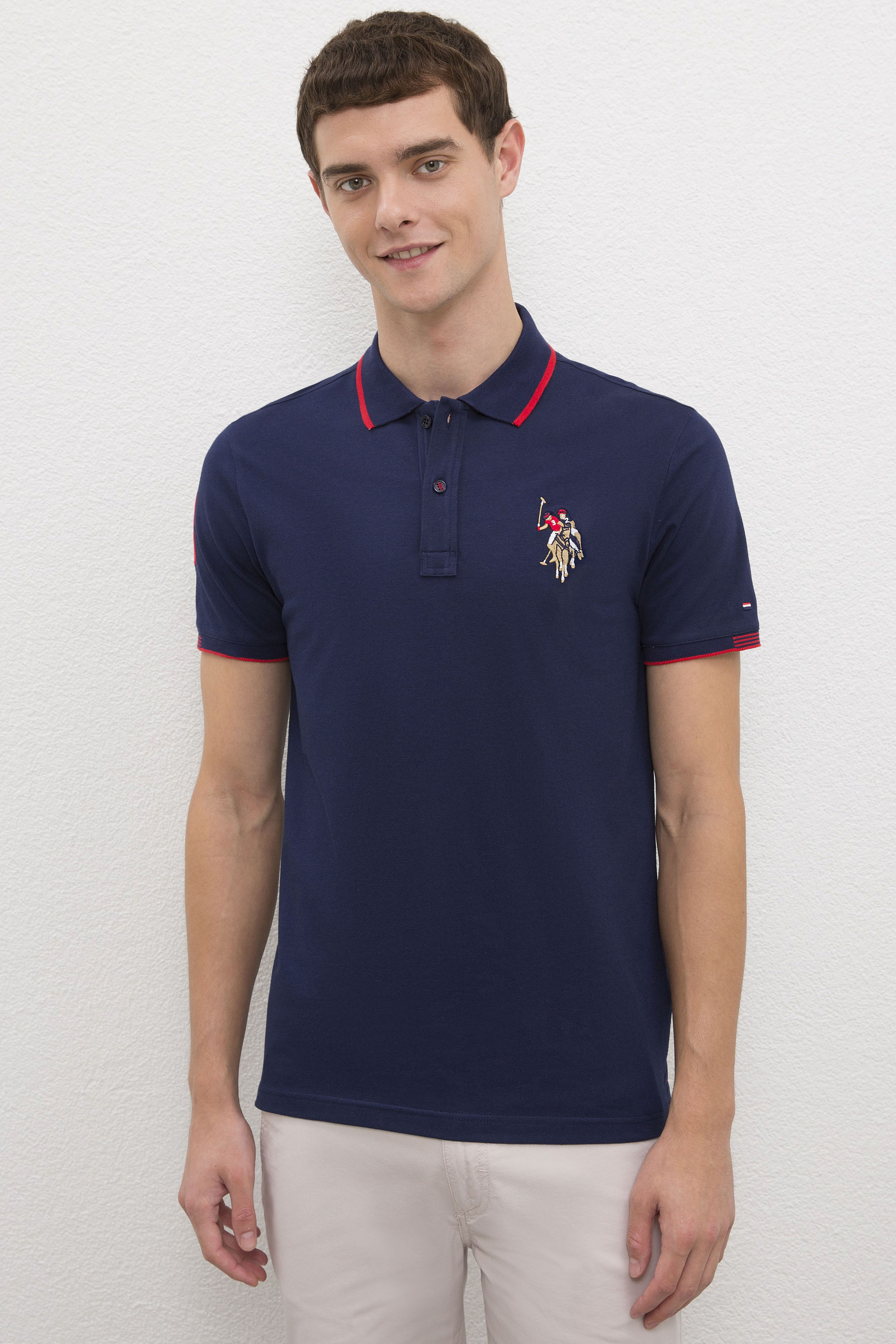 

Футболка-поло мужская G081SZ0110SD01IY020 U.S. POLO Assn. синяя S, G081SZ0110SD01IY020