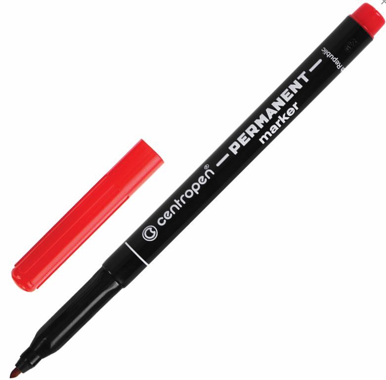 

Маркер Centropen перманентный, черный, 1 мм, перманентный_перманентный