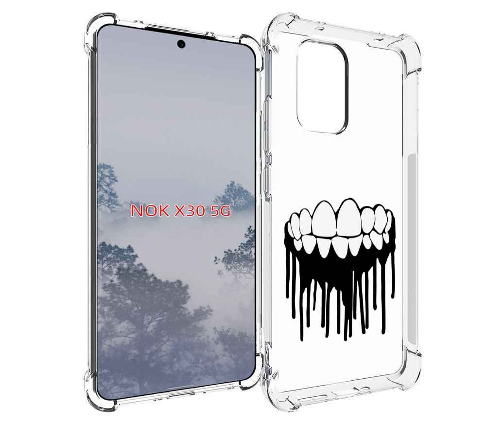 

Чехол MyPads зубы для Nokia X30 5G, Tocco