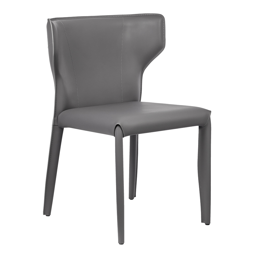 

Стул для кухни Bradex HOME Karl серый кожаный, Karl