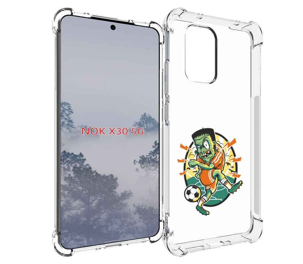 

Чехол MyPads зомби футболист для Nokia X30 5G, Tocco