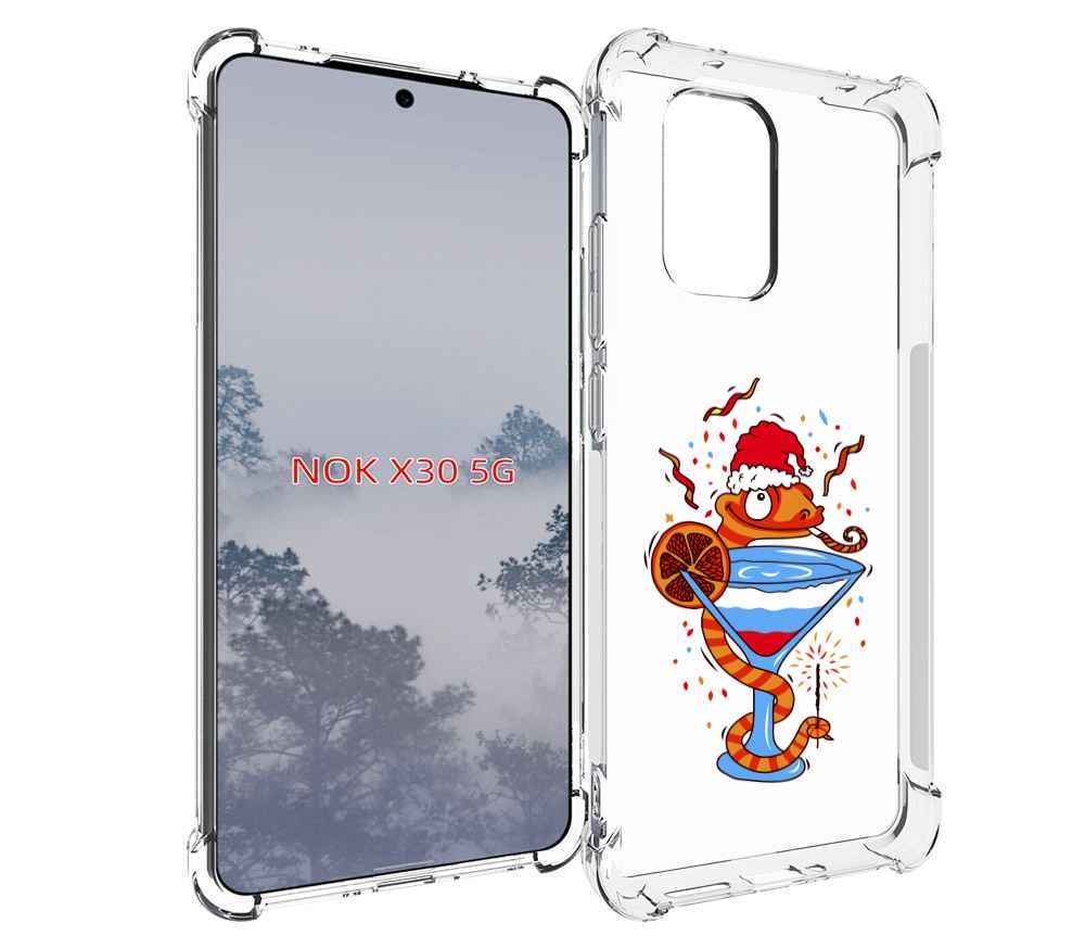 

Чехол MyPads змейка для Nokia X30 5G, Tocco