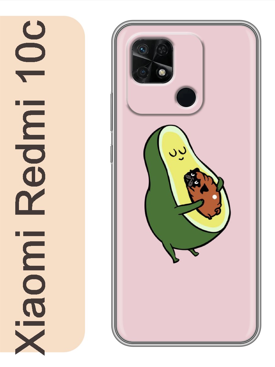 

Чехол на Xiaomi Redmi 10c авокадо 010, Прозрачный, red10cavoc