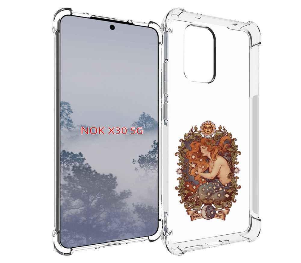 

Чехол MyPads звездная девушка абстракция для Nokia X30 5G, Tocco