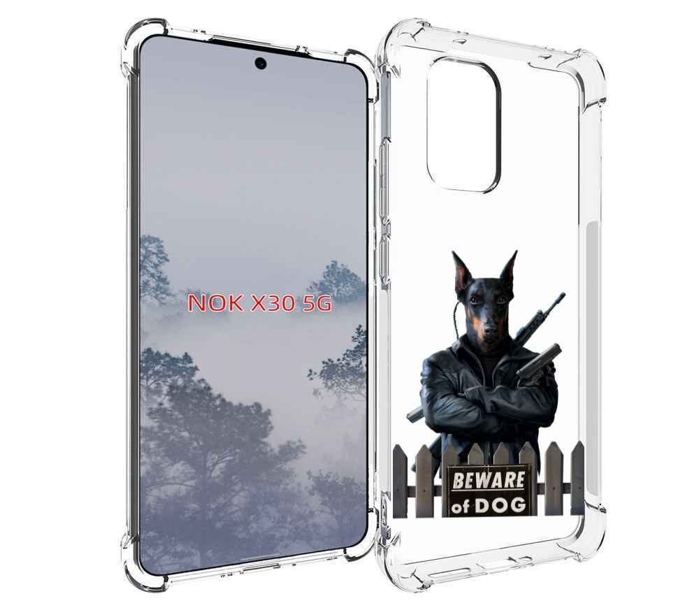 

Чехол MyPads доберман для Nokia X30 5G, Tocco