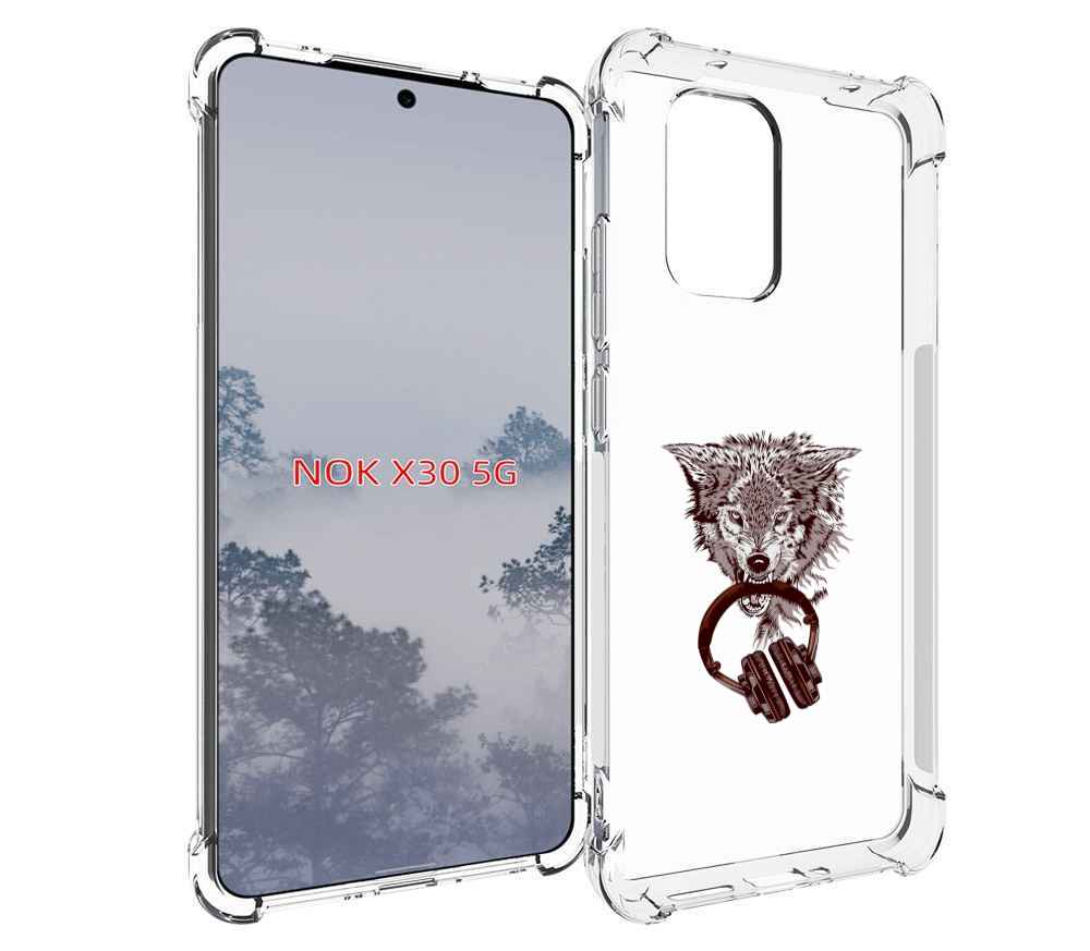 

Чехол MyPads дикий волк для Nokia X30 5G, Tocco