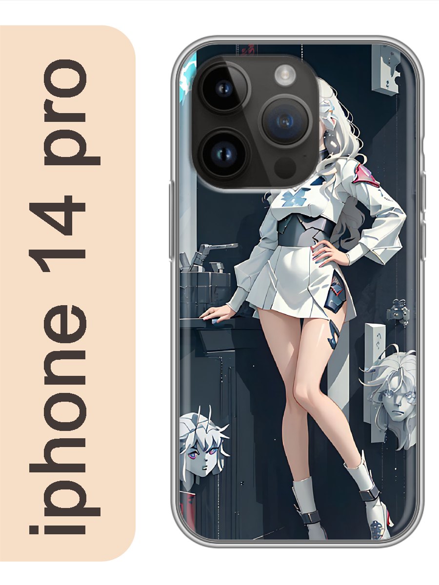 

Чехол на Apple Iphone 14 pro Девушка аниме 944, Прозрачный, Iphp14anim