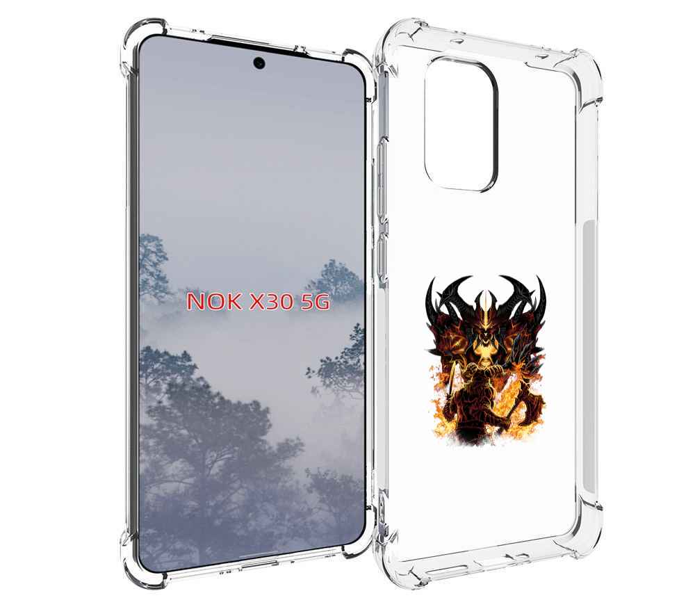 

Чехол MyPads демон shadow fiend для Nokia X30 5G, Tocco