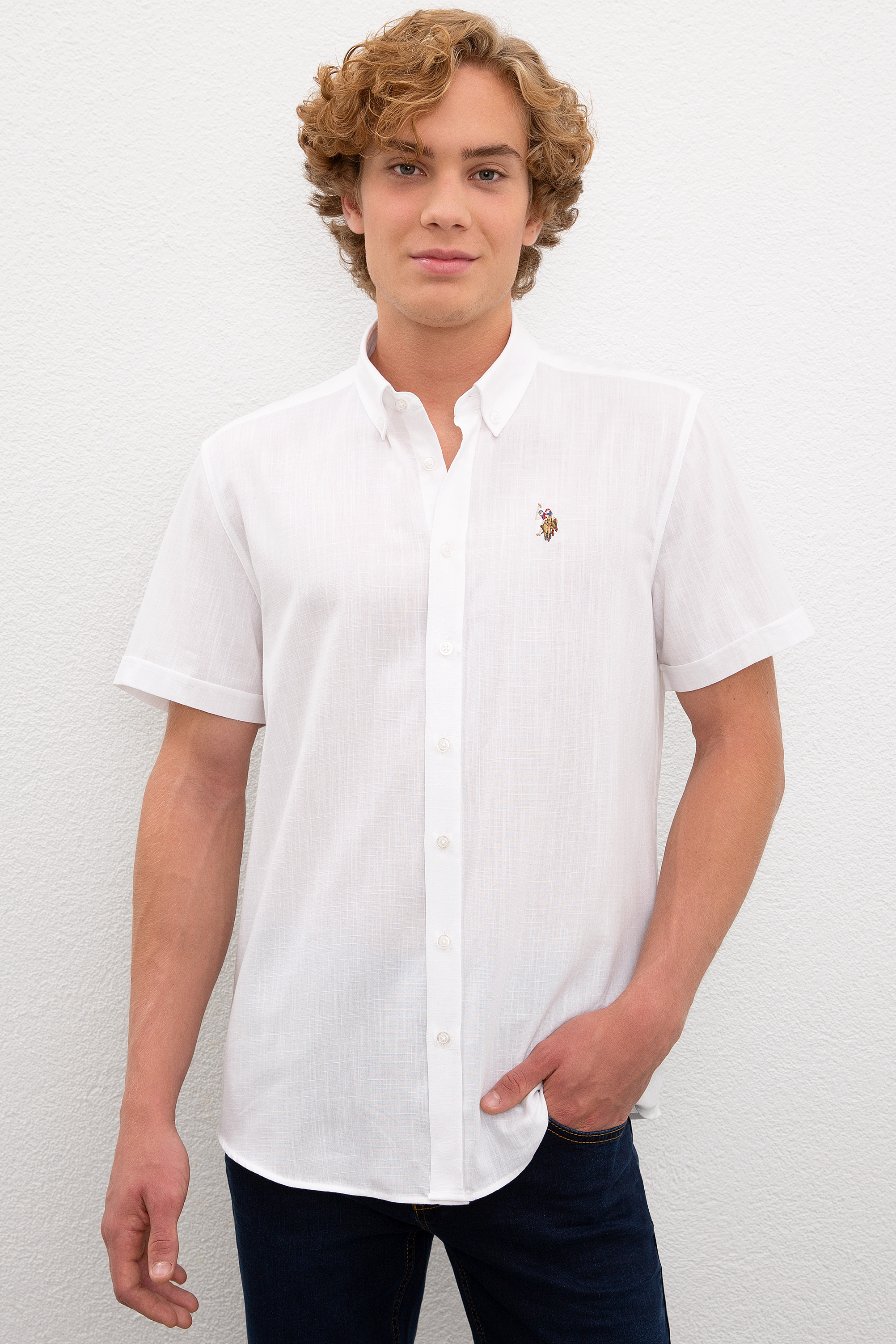 

Рубашка мужская U.S. POLO Assn. G081GL0040ELFYGL020Y белая 2XL, G081GL0040ELFYGL020Y