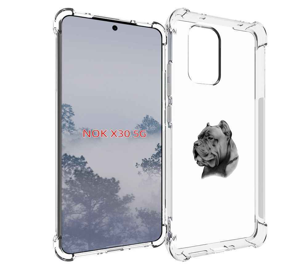 

Чехол MyPads грозный бульдог для Nokia X30 5G, Tocco
