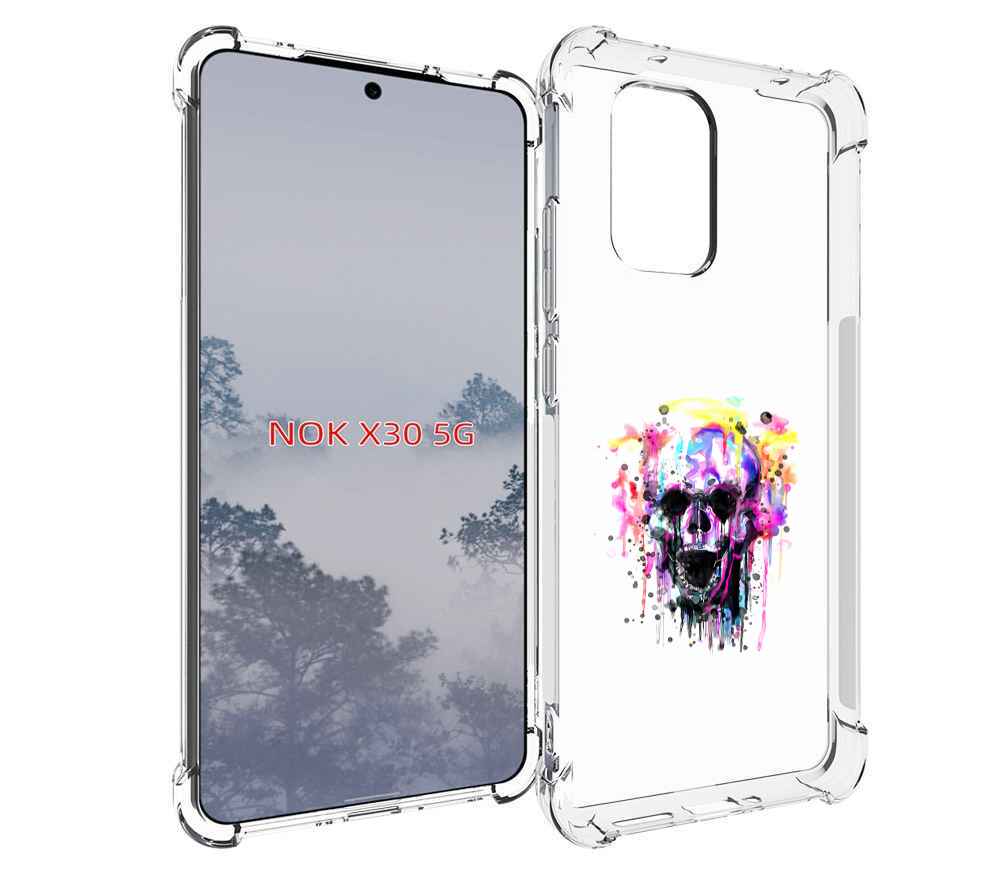 

Чехол MyPads граффити череп для Nokia X30 5G, Tocco