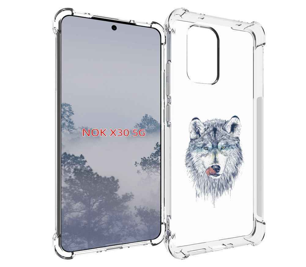 

Чехол MyPads голодгый волк для Nokia X30 5G, Tocco