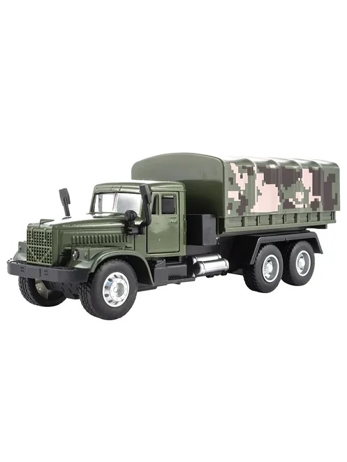 Инерционный военный грузовик KiddieDrive, зеленый KiddieDrive