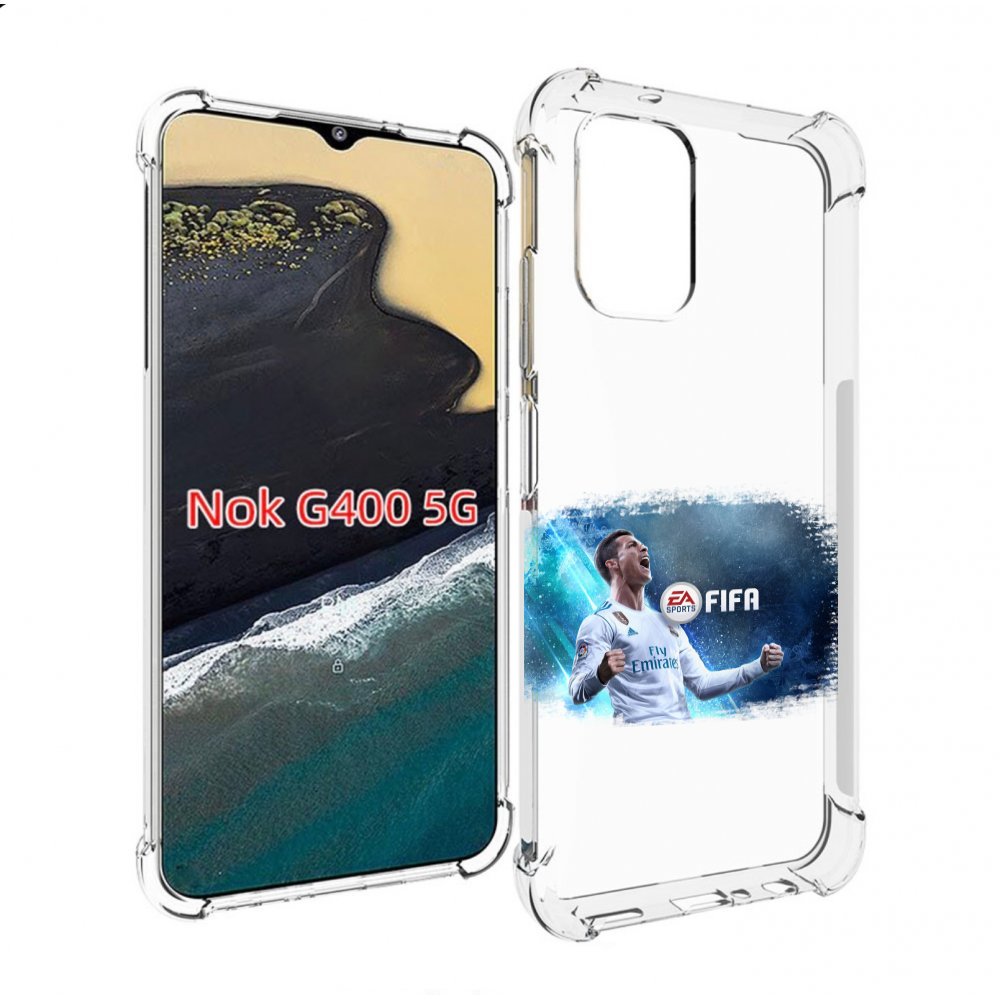 

Чехол MyPads FiFA логотип для Nokia G400 5G, Прозрачный, Tocco