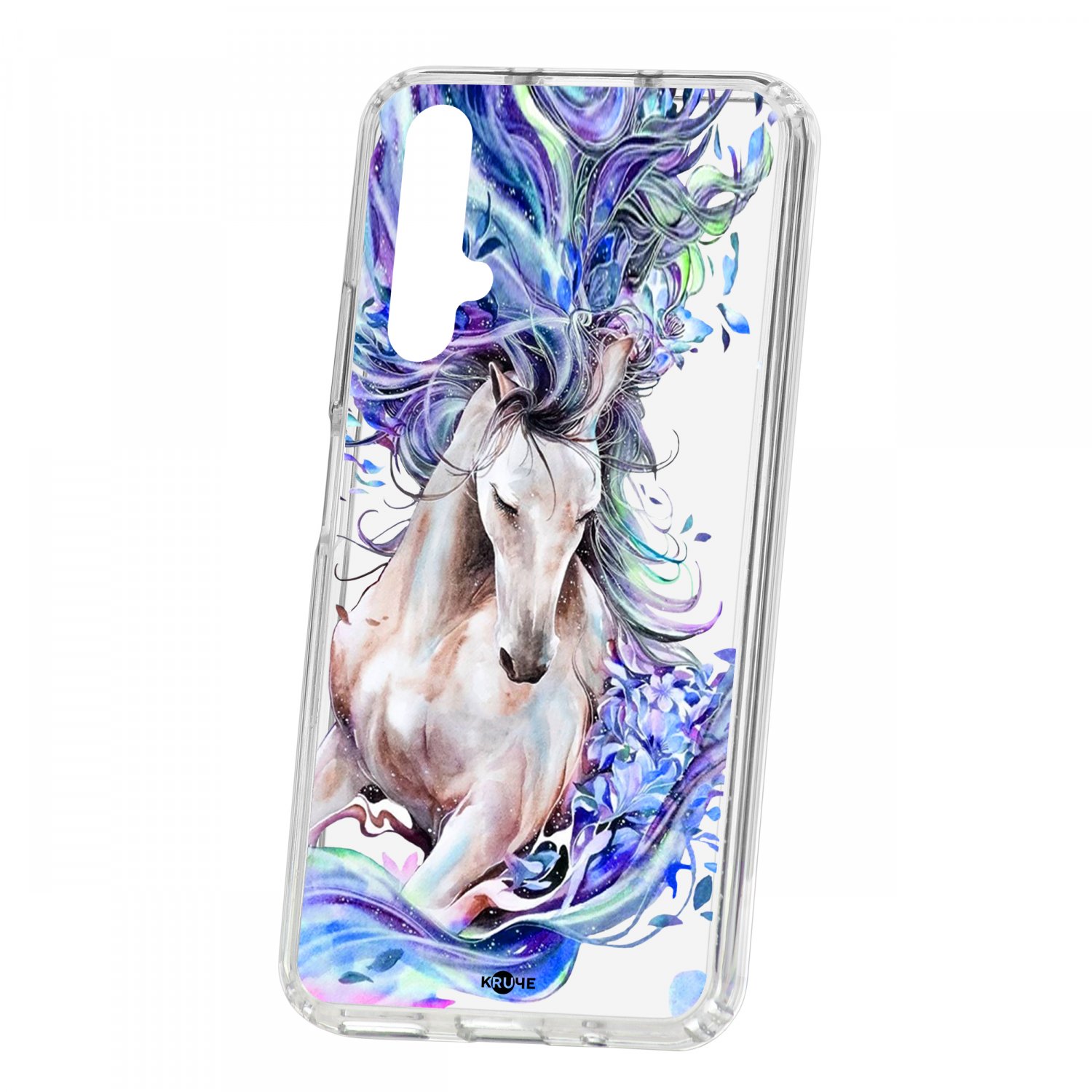 

Чехол Kruche для для Huawei Honor 20 Print Каменная роза (587688), Прозрачный;бежевый;голубой;синий, Print