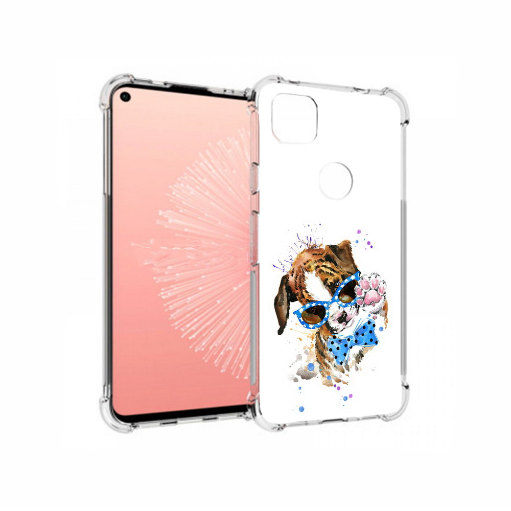 

Чехол MyPads Tocco для Google Pixel 4A лапочка, Прозрачный, Tocco