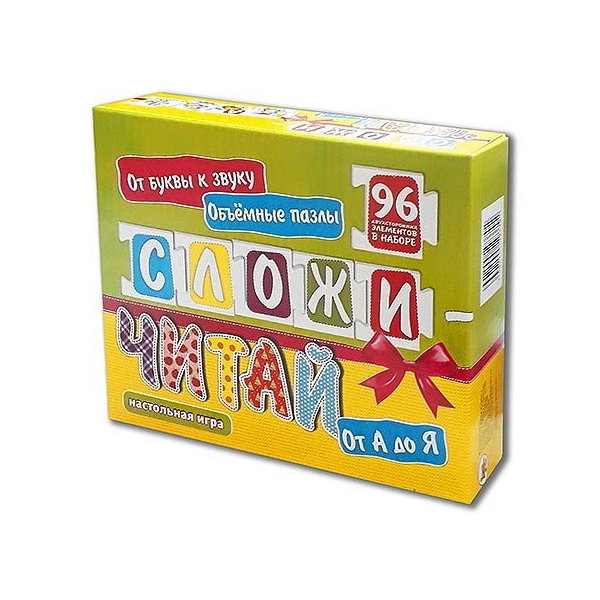 

Игра Сложи-читай, 96 элементов Задира-плюс