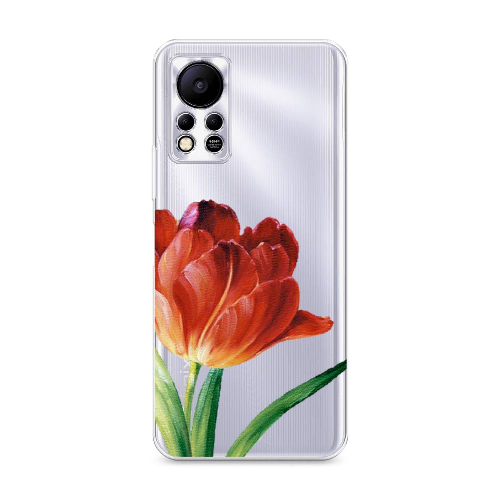 

Чехол Awog на Infinix HOT 11S NFC "Красный тюльпан", Разноцветный, 3100950-8