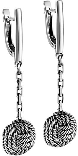 

Серьги женские из серебра Kabarovsky 12-250-0083, без вставки, 12-250-0083