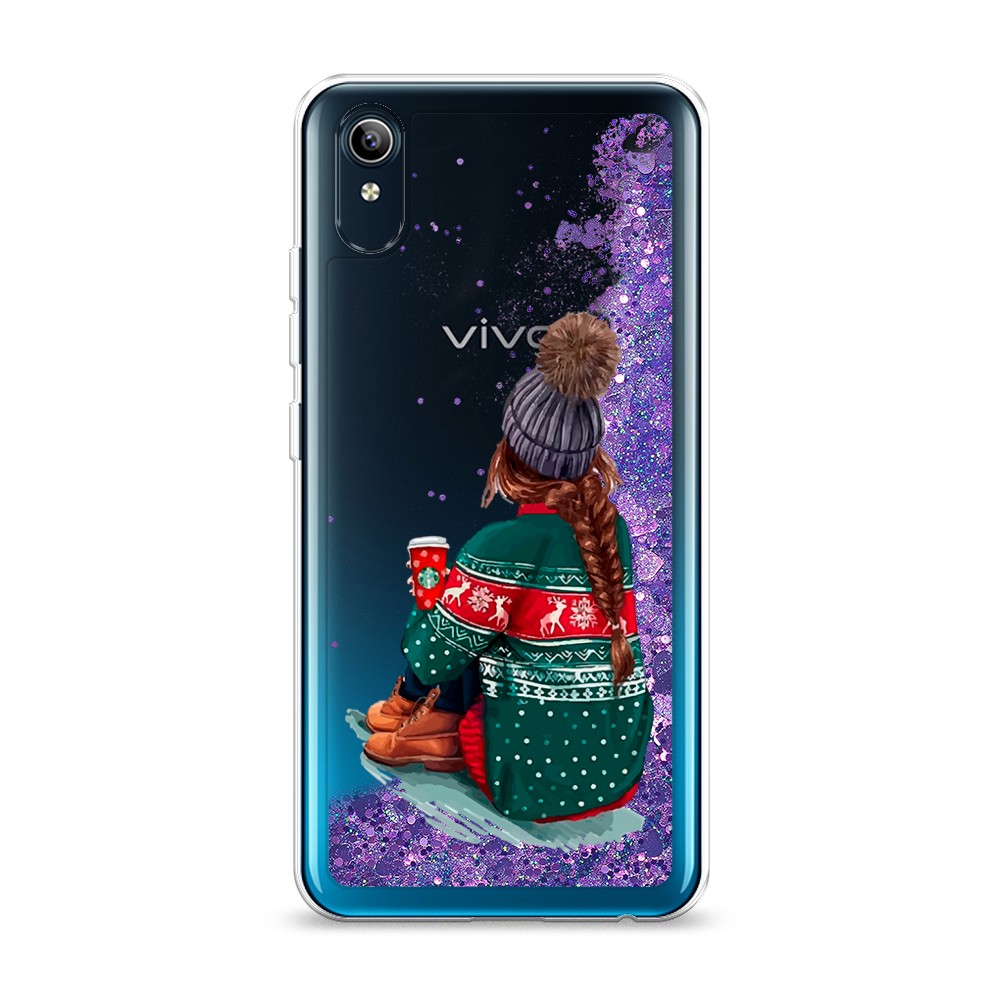 

Жидкий чехол с блестками "Winter dreams" на Vivo Y91c, 262892-1