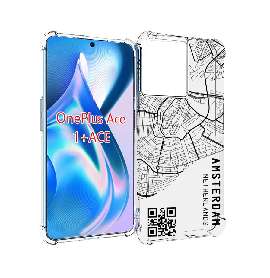 

Чехол MyPads схема-амстердам для OnePlus Ace, Прозрачный, Tocco