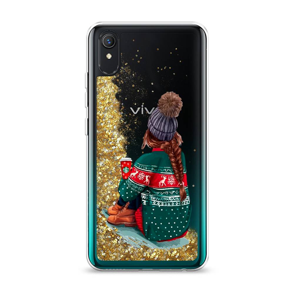 

Жидкий чехол с блестками "Winter dreams" на Vivo Y1s, 263290-1