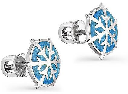 

Серьги-пусеты из серебра Kabarovsky 12-051-0005, без вставки, 12-051-0005
